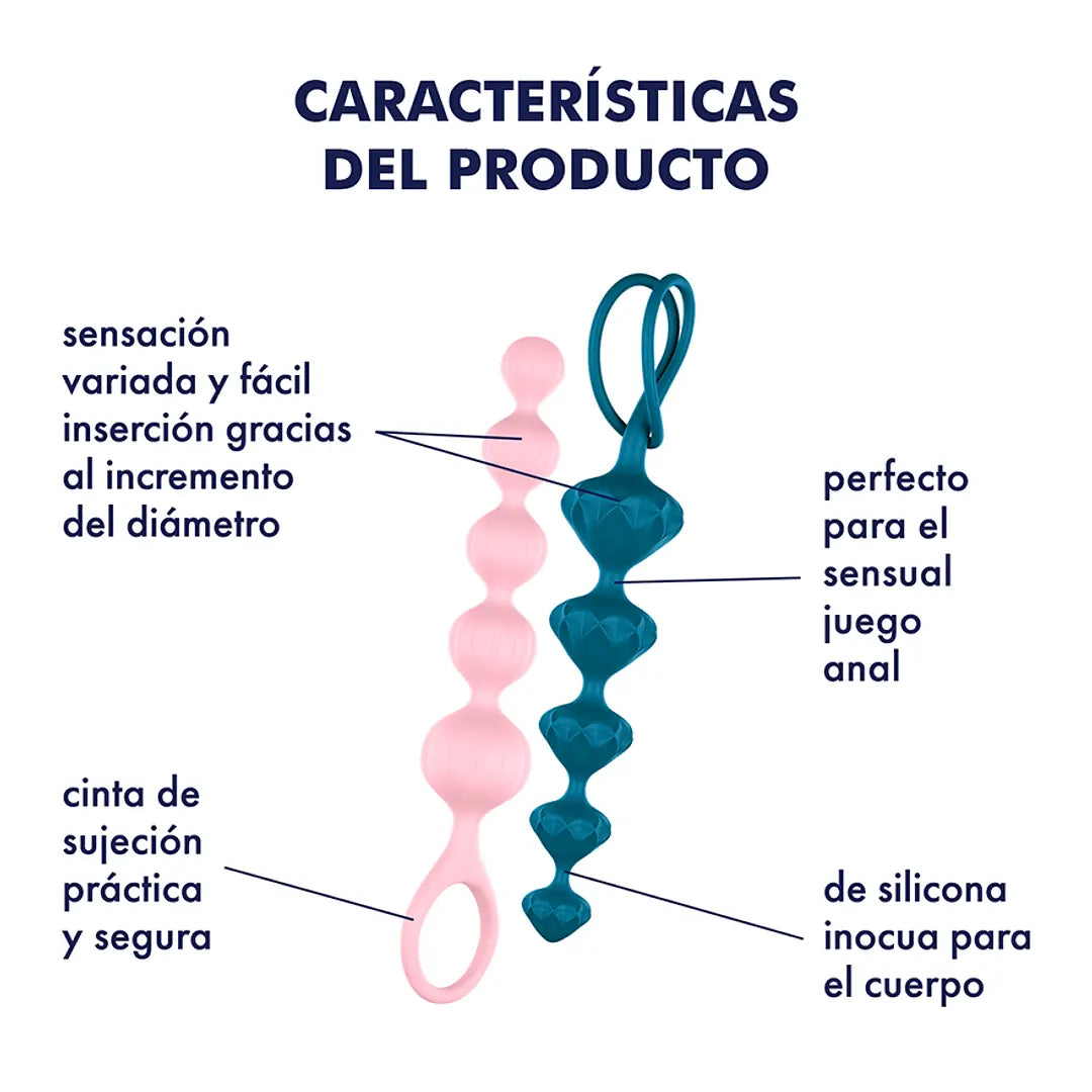 Bolas Anales de Silicona SATISFYER Love Beads - Imagen 3
