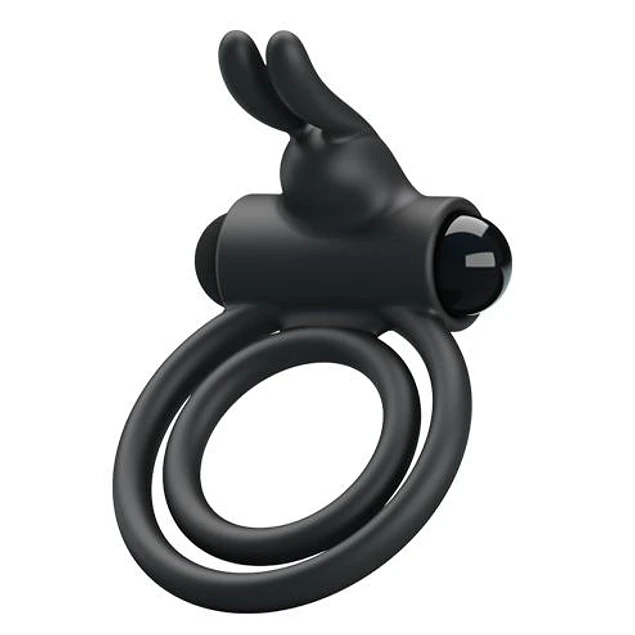 Anillo Vibrador Doble c/Conejo