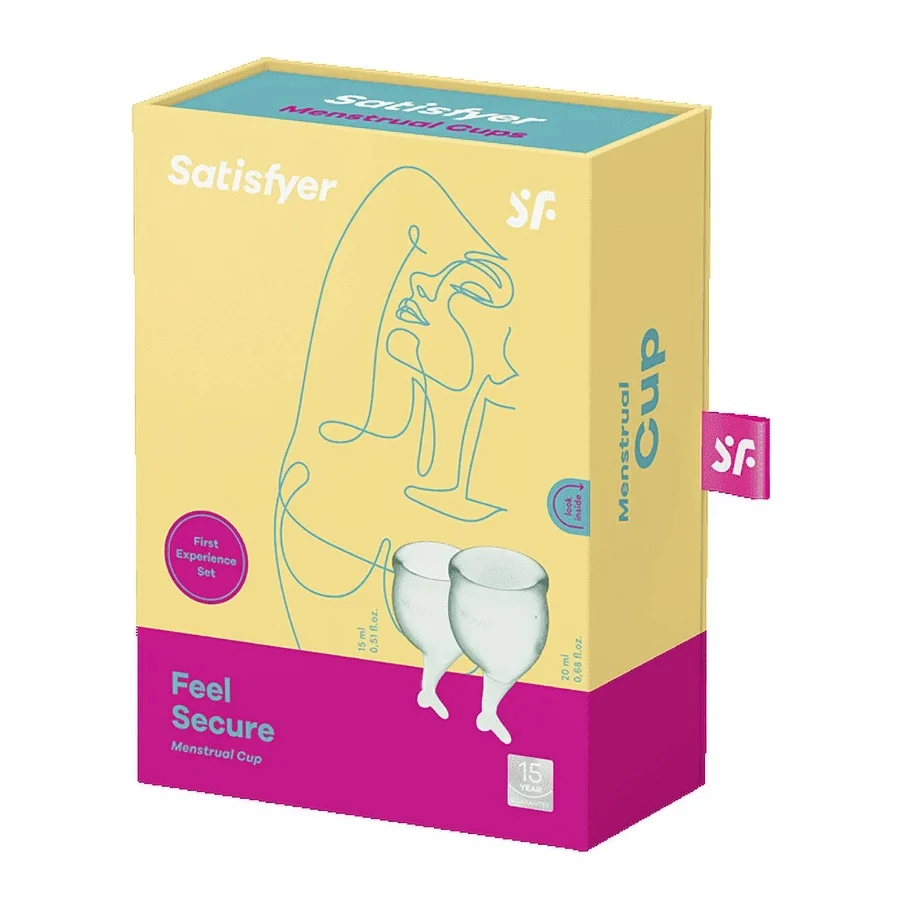Set de 2 copas menstruales Satisfyer Feel Secure