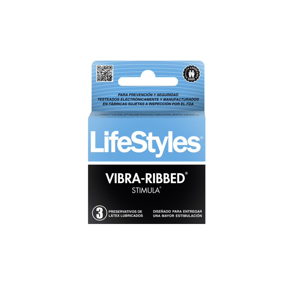 Condones Lifestyles Ribbed